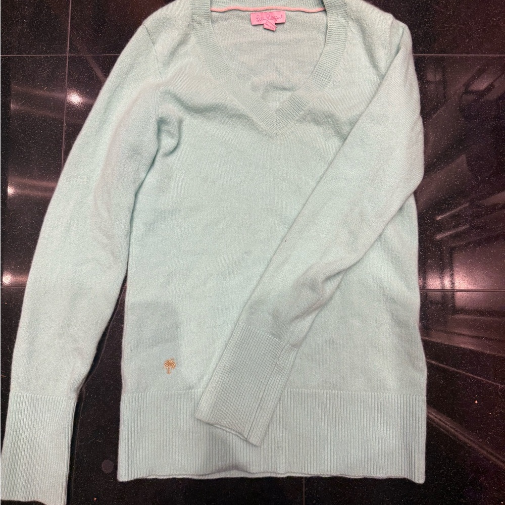 Cashmere Lily Pulitzer Blue Sweater